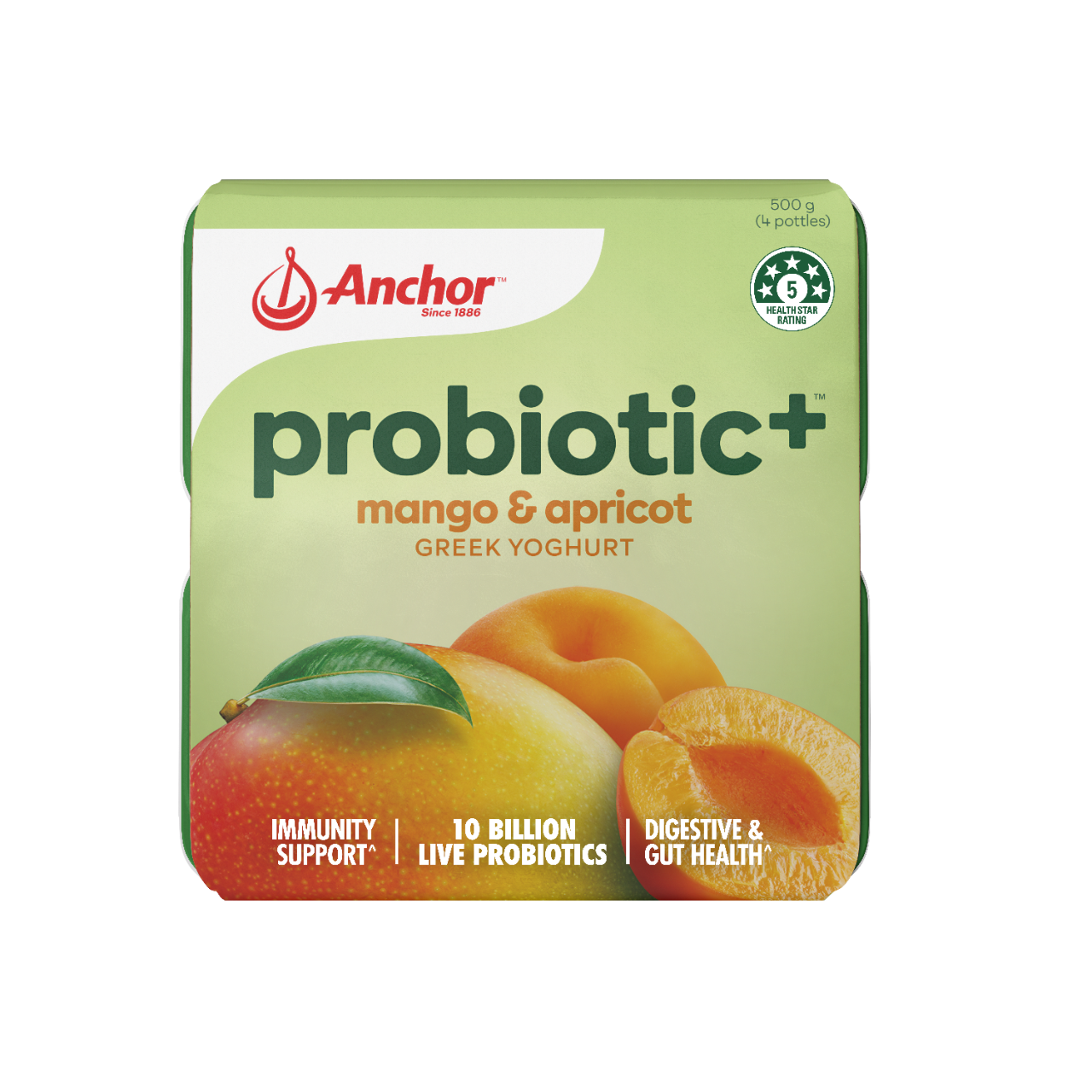 Anchor Probiotic+™ Mango & Apricot Yoghurt 4pk