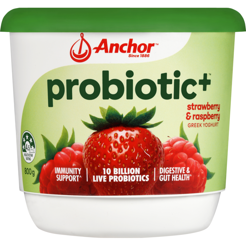 Anchor Probiotic+ Strawberry and Raspberry Yoghurt